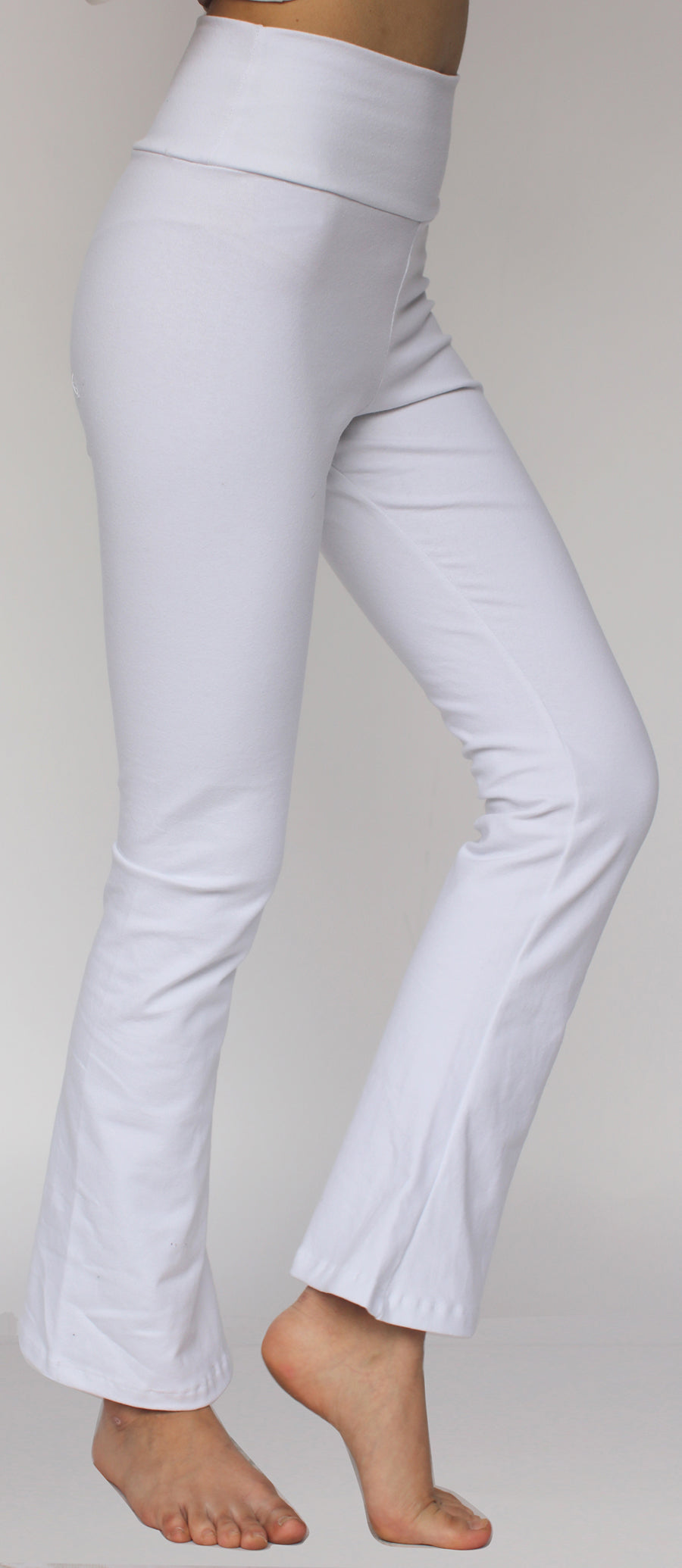 Pantalon Blanco Algodon Mujer