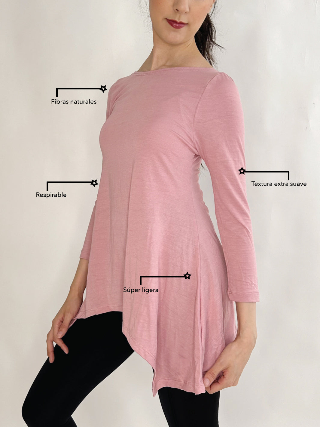Blusa Lounge Palo de Rosa Cocoi