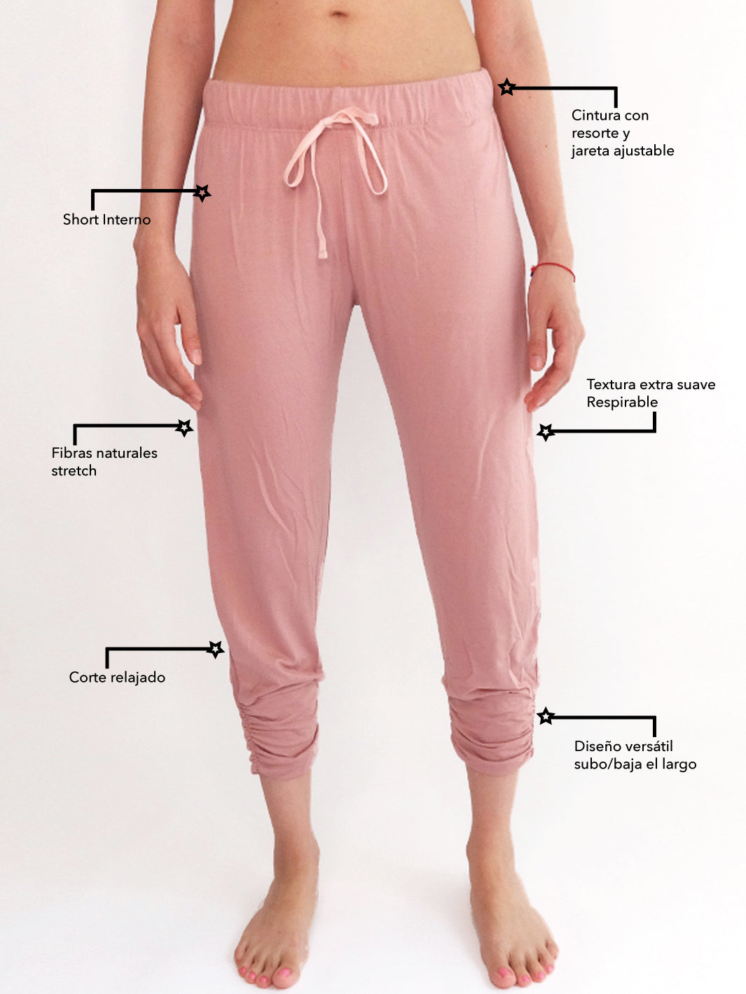 Pantalón Bali Palo de Rosa Cocoi