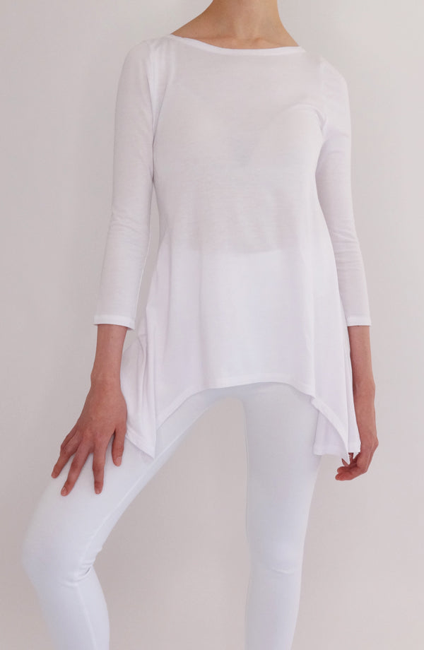 Blusa Lounge Zen Blanca - COCOI.WS ropa blanca yoga kundalini